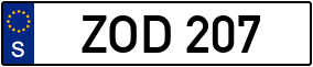 Trailer License Plate